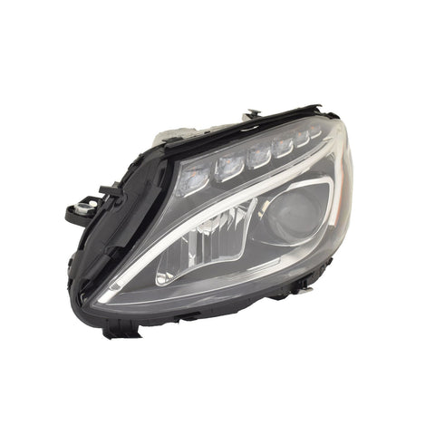 For Mercedes-Benz C Class Sedan 2015 16 17 2018/ Coupe/ Convertible. 2017 2018 Headlight STATIC LED w/o ADAPTIVE Lamp w/o LOGO Driver Side CAPA Certified 205 906 77 03 64 MB2502227C