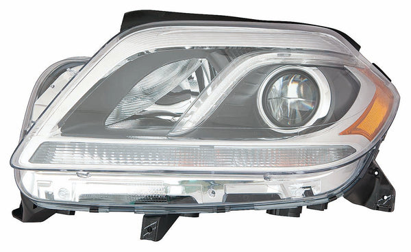 For Mercedes-Benz GL Class 2013 14 15 2016 Headlight Halogen w/o Corner Light Driver Side CAPA Certified 166 820 69 61 MB2502225C