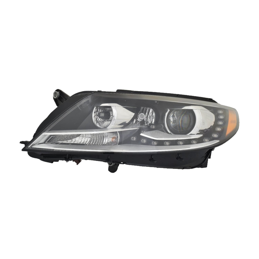 For Volkswagen CC 2013 14 15 16 2017 Headlight LED w/ ADAPTIVE FrontLIGHT CONTROL Driver Side CAPA Certified 3C8 941 753 S VW2518115C