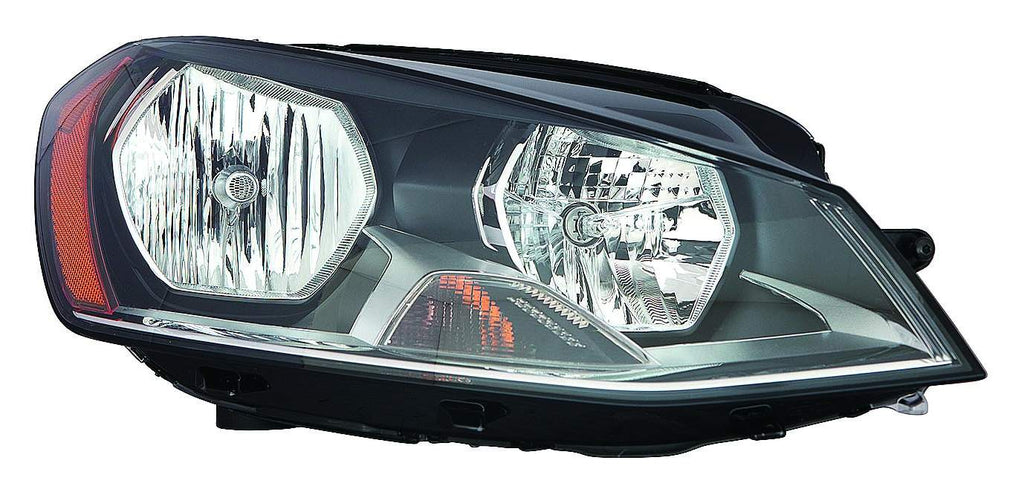 For Volkswagen e-Golf 2015 16 17 18 19 2020/ Golf/ GTI 2015 TO 6/ 29/ 2014 Headlight Halogen Passenger Side CAPA Certified 5G0 941 006 C VW2503158C
