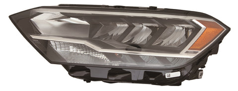 For Volkswagen Jetta 2019 20 21 22 23 2024 Headlight COMPOSITE w/o Black EDGED LENS Driver Side CAPA Certified 17A 941 035 E VW2502174C