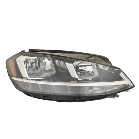 For Volkswagen Golf/ GTI 2018 19 20 2021/ SPTWagon/ ALTRACK 2018 2019 Headlight Halogen Passenger Side CAPA Certified 5GM 941 006 E VW2503176C