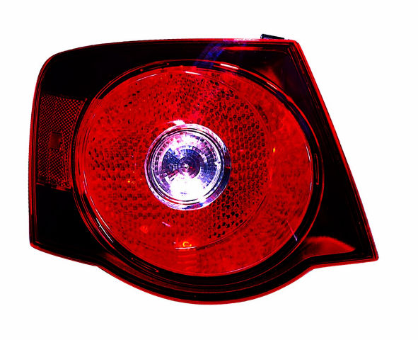 For Volkswagen Jetta Sedan 2008 09 2010 Tail Light DARK RED LENS Outer Driver Side CAPA Certified 1K5 945 095 L VW2800127C