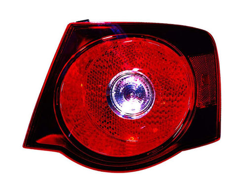 For Volkswagen Jetta Sedan 2008 09 2010 Tail Light DARK RED LENS Outer Passenger Side CAPA Certified 1K5 945 096 L VW2801127C