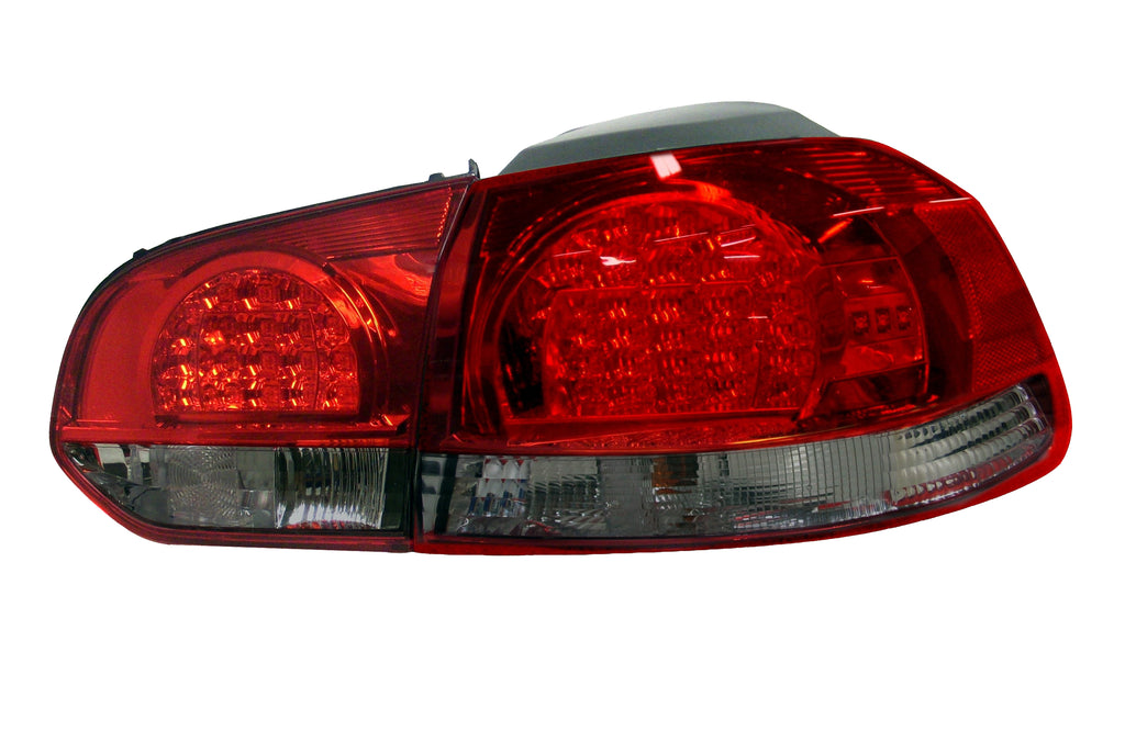 For Volkswagen Golf 2010 11 2012 Tail Light LED RED/ SMOKE LENS SET  VW2811108
