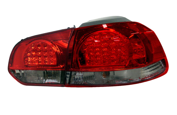 For Volkswagen Golf 2010 11 2012 Tail Light LED RED/ SMOKE LENS SET  VW2811108