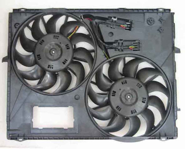 For Volkswagen Touareg w/ TOWING 4.2L 2004 05 06 2007/ Touareg 5.0L w/ TOWING 2008 Radiator A/C Fan Assembly M&B:R/ L:7L0959455 VW3115117
