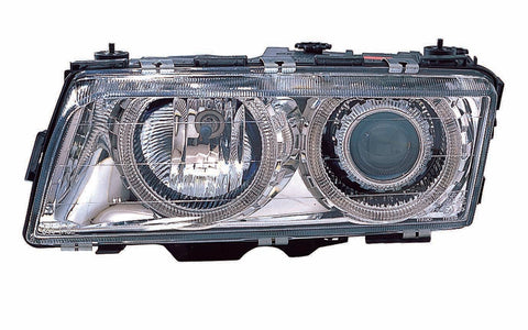 For BMW 7 (7-40I,7-40IL) 1995 96 97 1998 Headlight XENON Projector Chrome w/ ANGEL EYES PAIR  BM2505101