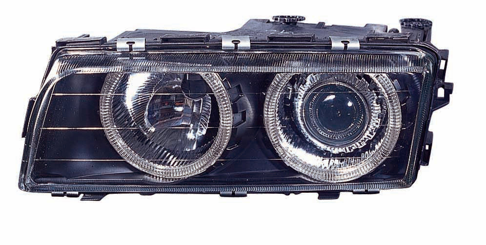 For BMW 7 (7-40I,7-40IL) 1995 96 97 1998 Headlight XENON Projector Black w/ ANGEL EYES PAIR  BM2505106