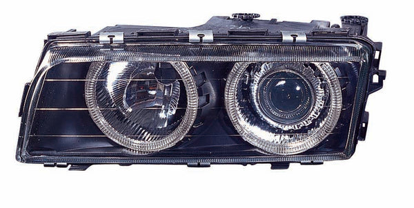 For BMW 7 (7-40I,7-40IL) 1995 96 97 1998 Headlight XENON Projector Black w/ ANGEL EYES PAIR  BM2505106