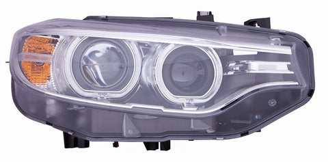 For BMW 4 Coupe/ Convertible. Series F-33/ F-1932 2014 15 16 17 18 19 2020/ GRAN Coupe 2015 2016/ M3 Sedan 2015 16 17 2018 Headlight XENON w/o Adaptive & LOGO Passenger Side 63 11 7 377 852 BM2519160