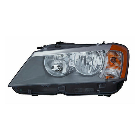 For BMW X-3 2011 12 13 2014 Headlight Halogen Driver Side CAPA Certified 63 11 7 222 025 BM2502170C