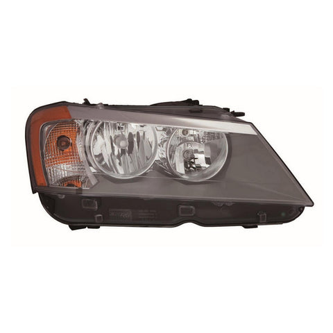 For BMW X-3 2011 12 13 2014 Headlight Halogen Passenger Side CAPA Certified 63 11 7 222 026 BM2503170C