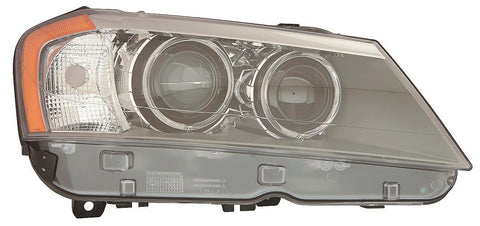 For BMW X-3 2011 12 13 2014 Headlight XENON w/o Adaptive Passenger Side CAPA Certified 63 11 7 276 996 BM2503172C