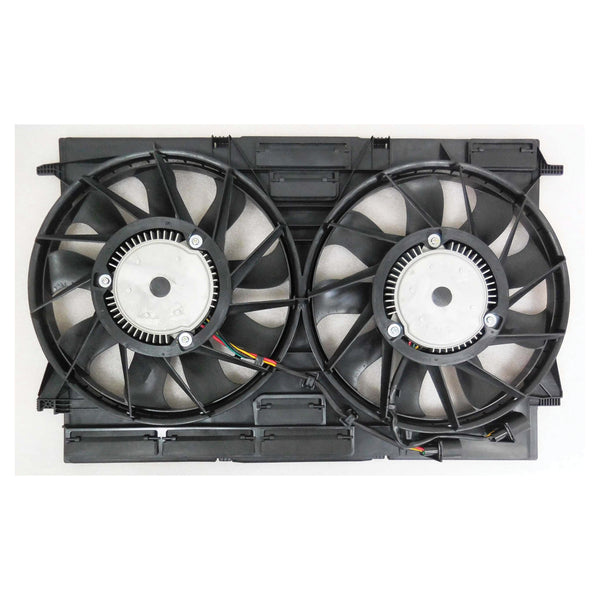 For Audi Q7 2017 18 2019 Radiator Acura DUAL Fan 2.0L Turbo/ 3.0 SUPERCHARGED Engine w/ 2 BRUSHLESS MODULE M&B:R:8W0959455 AU3115119