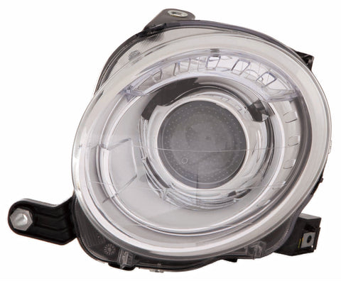 For Fiat 500 HB/ 500C Convertible. 2012 13 14 15 16 17 18 2019 Headlight 1 Driver Side CAPA Certified 5182429AE FI2502100C