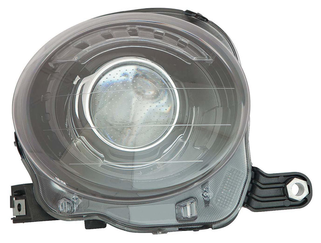 For Fiat 500e 2013 14 15 16 2017 Headlight Projector w/ Black/ Chrome Trim Passenger Side CAPA Certified 68172230AC FI2503101C