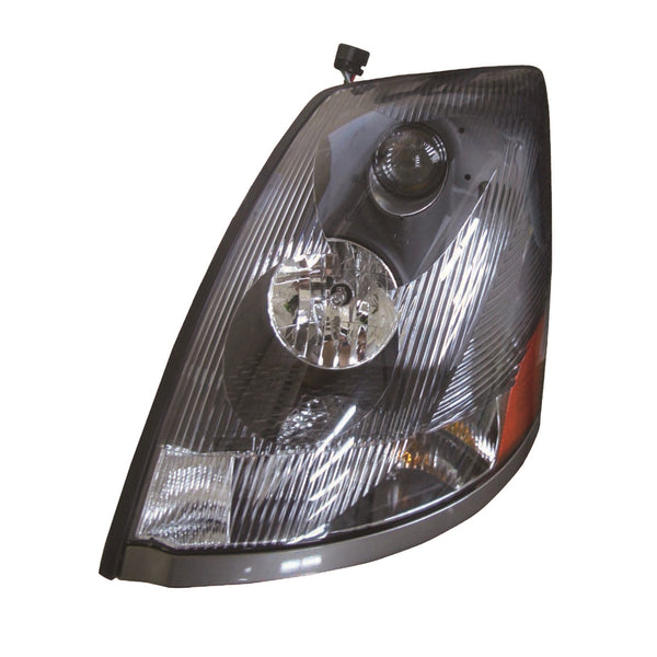 For Volvo VN Series 2004-2015 Headlight Black w/ NONPROTRUDING LENS Driver Side 82329124 VO2502156