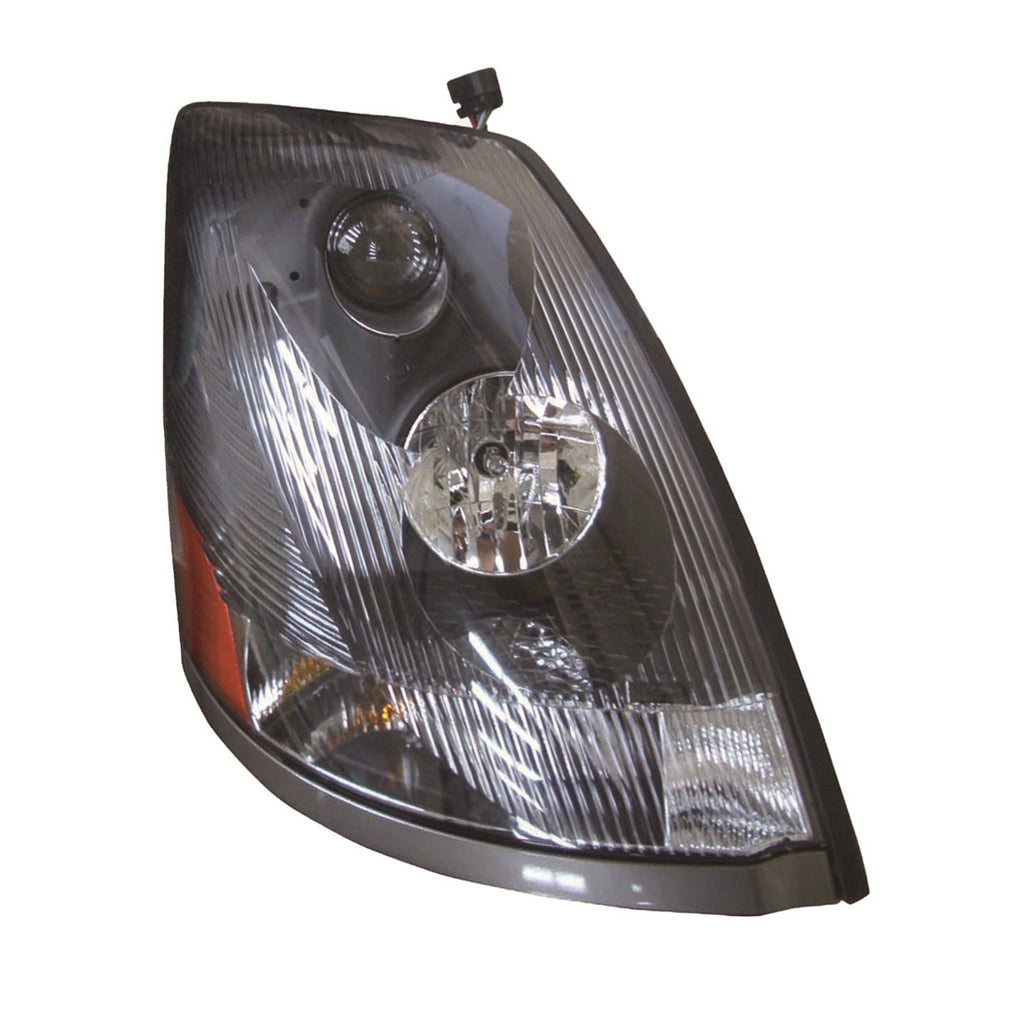 For Volvo VN Series 2004-2015 Headlight Black w/ NONPROTRUDING LENS Passenger Side 82329127 VO2503156