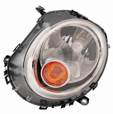 For Mini Cooper Clubman R55 2008 09 10 11 12 13 2014/ Cooper Coupe R-58/ Cooper Roadster R59 2012 13 14 2015 Headlight Halogen YELLOW INDICATOR Driver Side CAPA Certified 63 12 2 751 869 MC2502105C