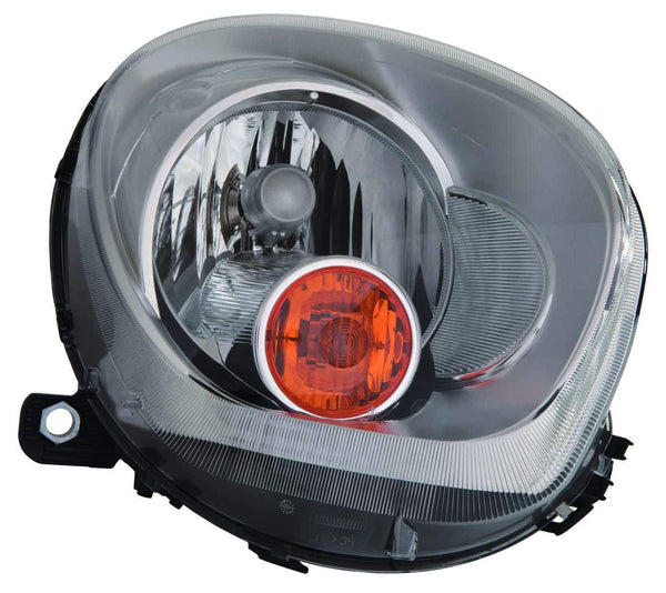 For Mini Cooper Countryman R60 2011 12 13 14 15 2016/ Paceman R61 2013 14 15 2016 Headlight Halogen YELLOW INDICATOR Passenger Side CAPA Certified 63 12 9 801 034 MC2503109C
