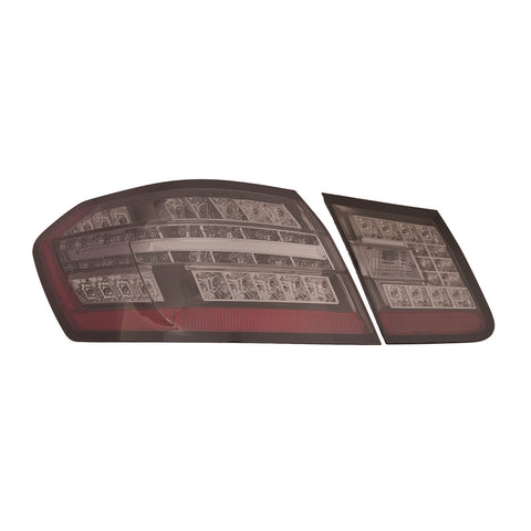 For Mercedes-Benz E Class Sedan 2010 11 12 2013/ Hybrid 2013 Tail Light & Back Up Light LED SMOKE LENS SET  MB2811105