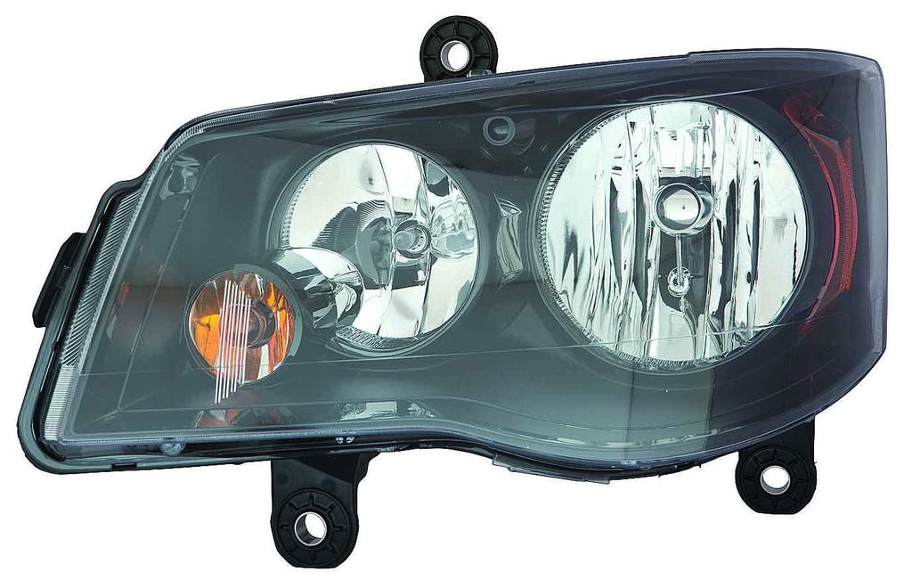 For Dodge Grand Caravan 2014 15 16 17 18 19 2020/ Chrysler Town & Country 2014 15 2016 Headlight Halogen CODE LME w/ Black Bezel Driver Side 68206501AE CH2502266