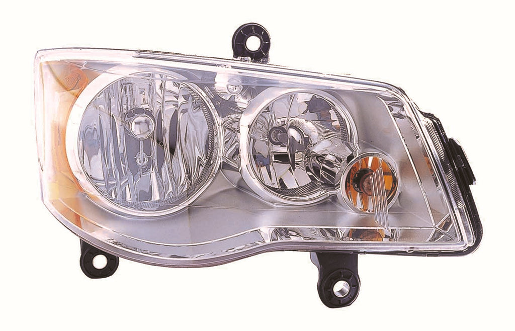 For Chrysler Town & Country 2008 09 10 11 12 13 14 15 2016/ Dodge Grand Caravan 2011-2020 Headlight Halogen CODE LME w/o Black Bezel Passenger Side CAPA Certified 5113336AI CH2503192C