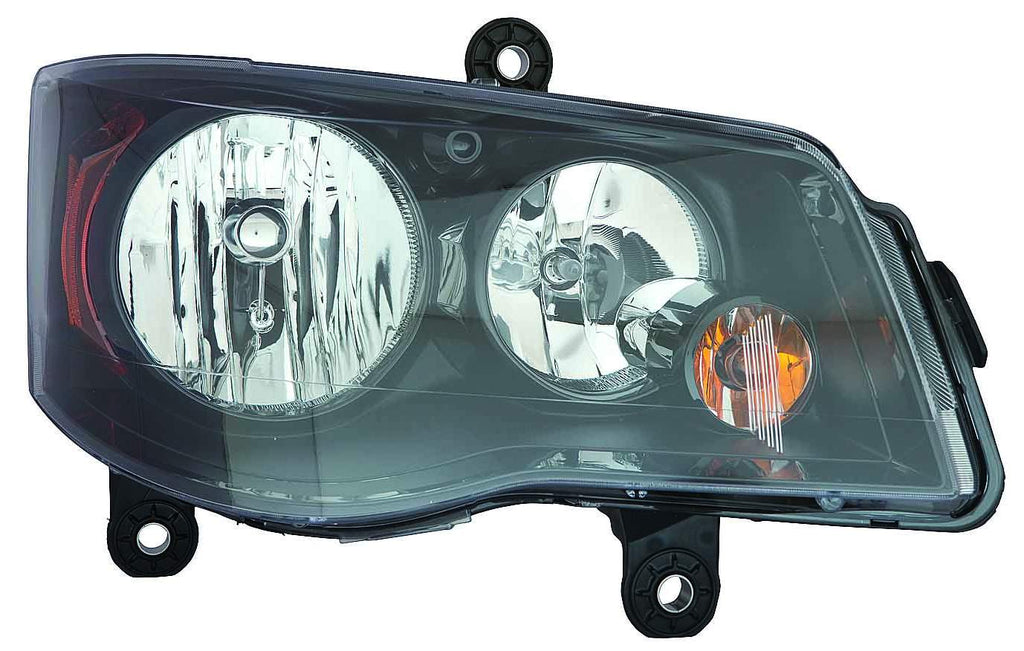 For Dodge Grand Caravan 2014 15 16 17 18 19 2020/ Chrysler Town & Country 2014 15 2016 Headlight Halogen CODE LME w/ Black Bezel Passenger Side 68206500AE CH2503266