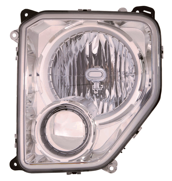 For Jeep Liberty 2008 09 10 11 2012 Headlight (OVAL BULB SHIELD) w/o Black Bezel w/o Fog Light Driver Side 57010171AD CH2502221