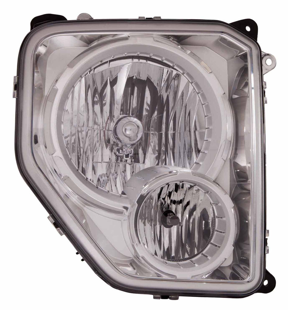 For Jeep Liberty 2008 09 10 11 2012 Headlight w/o Black Bezel w/ Fog Light Passenger Side CAPA Certified 55157338AE CH2503233C