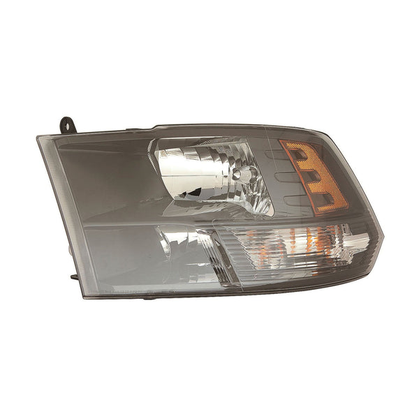 For Ram Ram 1500 Pickup/ CLASIC 2015 16 17 18 19 20 21 2022/ 2500/ 3500 2013 14 15 16 17 2018 Headlight Halogen STD Black Bezel Driver Side CAPA Certified 68270497AE CH2518149C