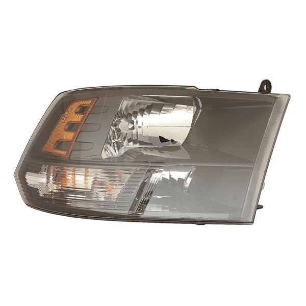 For Ram Ram 1500 Pickup/ CLASIC 2015 16 17 18 19 20 21 2022/ 2500/ 3500 2013 14 15 16 17 2018 Headlight Halogen STD Black Bezel Passenger Side CAPA Certified 68270496AE CH2519149C