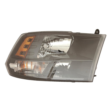 For Ram Ram 1500 Pickup/ CLASIC 2015 16 17 18 19 20 21 2022/ 2500/ 3500 2013 14 15 16 17 2018 Headlight Halogen STD Black Bezel Passenger Side CAPA Certified 68270496AE CH2519149C