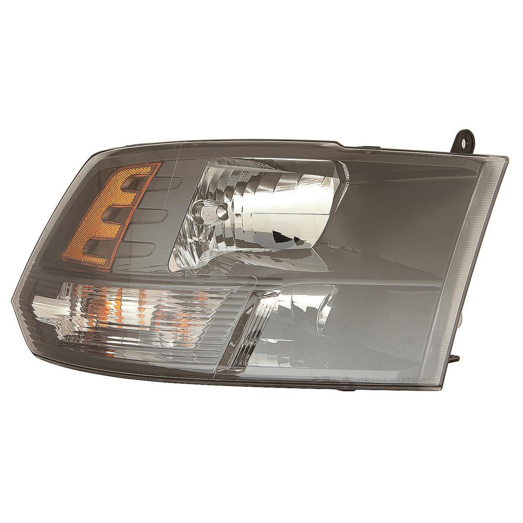 For Ram Ram 1500 Pickup/ CLASIC 2015-2024/ 2500/ 3500 2013 14 15 16 17 2018 Headlight Halogen STD Black Bezel Passenger Side 68270496AE CH2519149