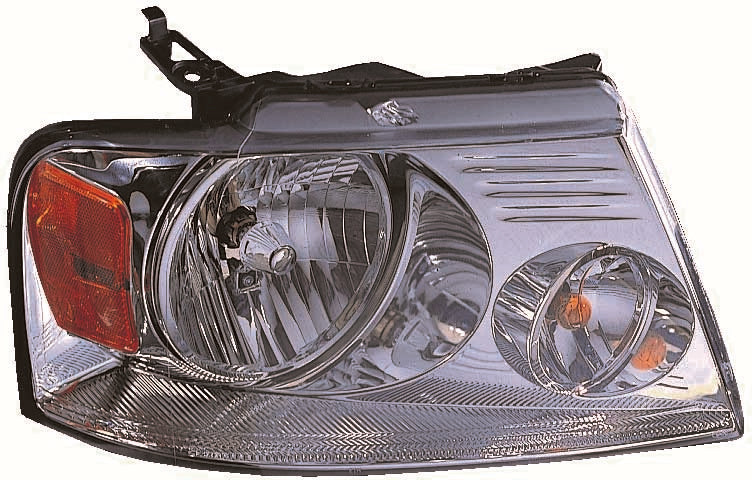 For Ford F-150 2004 05 06 07 2008 w/ Chrome Trim/ Lincoln MA-RK 2006 LT Headlight Passenger Side CAPA Certified 7L3Z 13008 FA FO2503201C