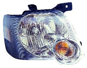 For Ford Explorer 2006 07 08 09 2010 EB.Limited/ 2006 XLS.XLT/ 2007 2008 XLT w/o IRONMAN Pkg/ 2009 2010 XLT w/o Sport Pkg Headlight Chrome Passenger Side 6L2Z 13008 AA FO2503220