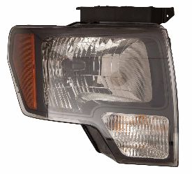 For Ford F-150 Pickup 2010 11 12 13 2014 Headlight Black Trim SVT Raptor Passenger Side CAPA Certified DL3Z 13008 EB FO2503289C