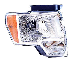 For Ford F-150 Pickup From 3/ 2/ 2009 10 11 12 13 2014 Headlight Chrome Trim Passenger Side CAPA Certified DL3Z 13008 A FO2503287C