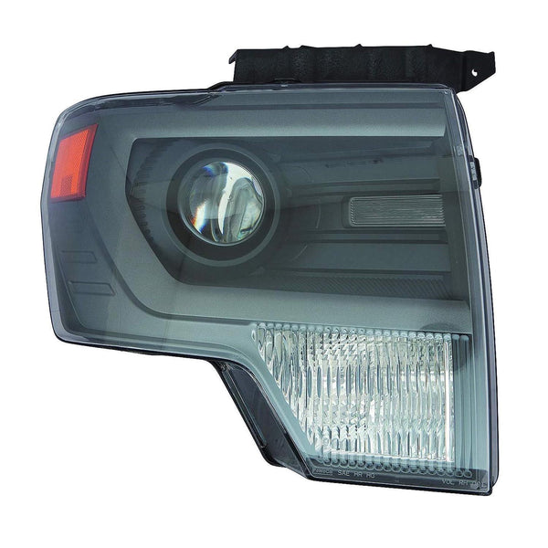 For Ford F-150 Pickup 2010 11 12 13 2014 Headlight HID SVT Raptor Gray Trim w/o LOGO Passenger Side CAPA Certified DL3Z 13008 BB FO2519122C