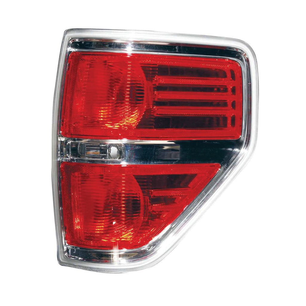 For Ford F-150 2009 10 11 12 13 2014 Tail Light STYLESIDE FX2 Chrome ACCENT Passenger Side CAPA Certified BL3Z 13404 B FO2819143C