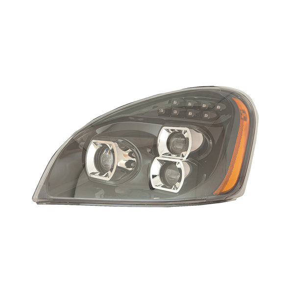 For Freightliner Cascadia 2008-2017 Headlight Projector FULL LED w/ DRL w/ SEQUENTIAL TURN SIGNAL ALL LED Driver Side