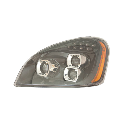 For Freightliner Cascadia 2008-2017 Headlight Projector FULL LED w/ DRL w/ SEQUENTIAL TURN SIGNAL ALL LED Driver Side