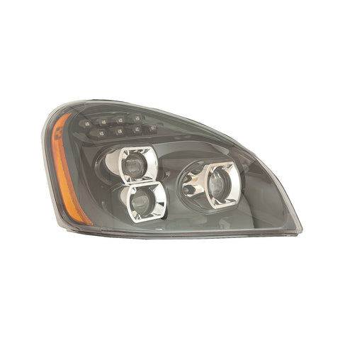 For Freightliner Cascadia 2008-2017 Headlight Projector FULL LED w/ DRL w/ SEQUENTIAL TURN SIGNAL ALL LED Passenger Side