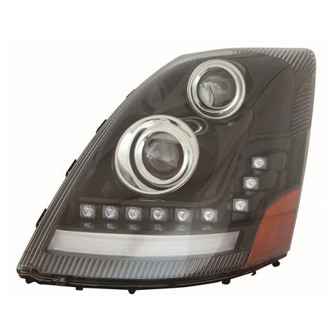 For Volvo VN Series 2004-2017 Headlight FULL LED Projector w/ DRL w/ SEQUENTIAL TURN SIGNAL ALL LED Driver Side