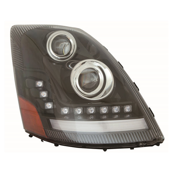For Volvo VN Series 2004-2017 Headlight FULL LED Projector w/ DRL w/ SEQUENTIAL TURN SIGNAL ALL LED Passenger Side