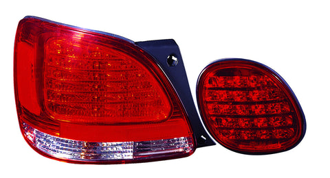 Lexus GS 300 / 400 / 430 98-05 Tail Light LED (I&O) Set Clearear Red - ackauto