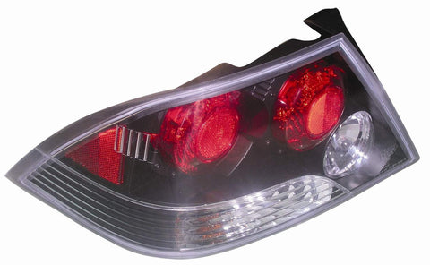 Mitsubishi Lancer 02-03 Tail Light Assembly Clearear Red Lens Black - ackauto