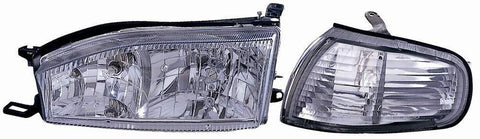 Toyota Camry 92-94 Headlight With PARK Lamp Assembly Diamond - ackauto