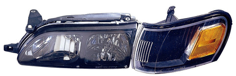 Toyota Corolla 93-97 Headlight ADD Corner Light Diamond Black - ackauto